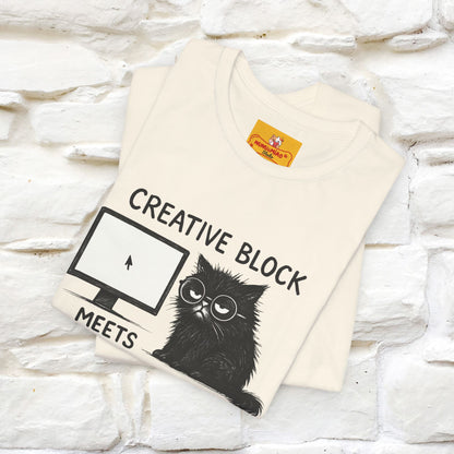 "Creative Block Meets Deadline..." |Cat T-Shirt | Nunu&Miao Studio
