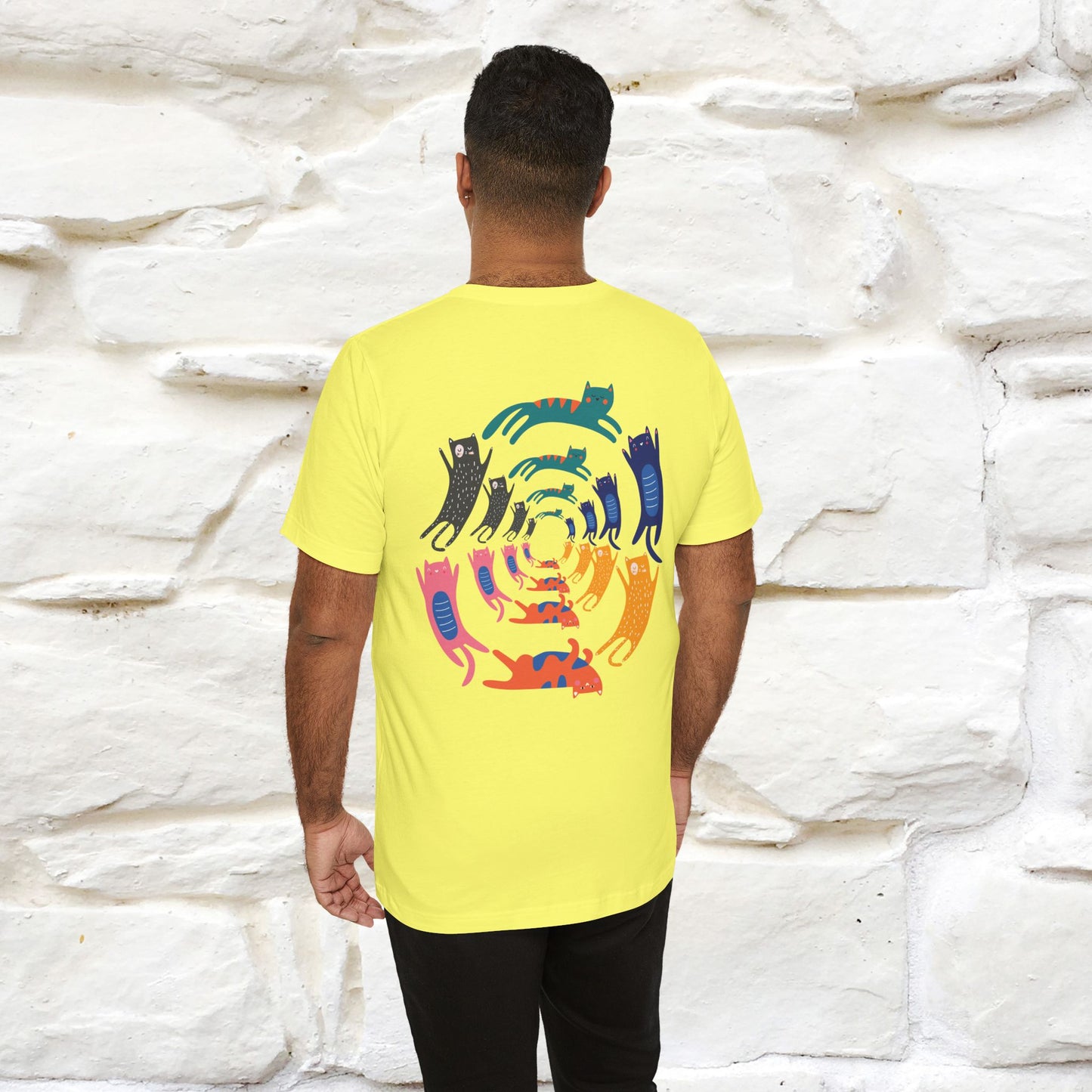 "The Hypnotic Meow'' Cat T-Shirt Front and Back Design | Nunu&Miao Studio - Nunu&Miao Studio