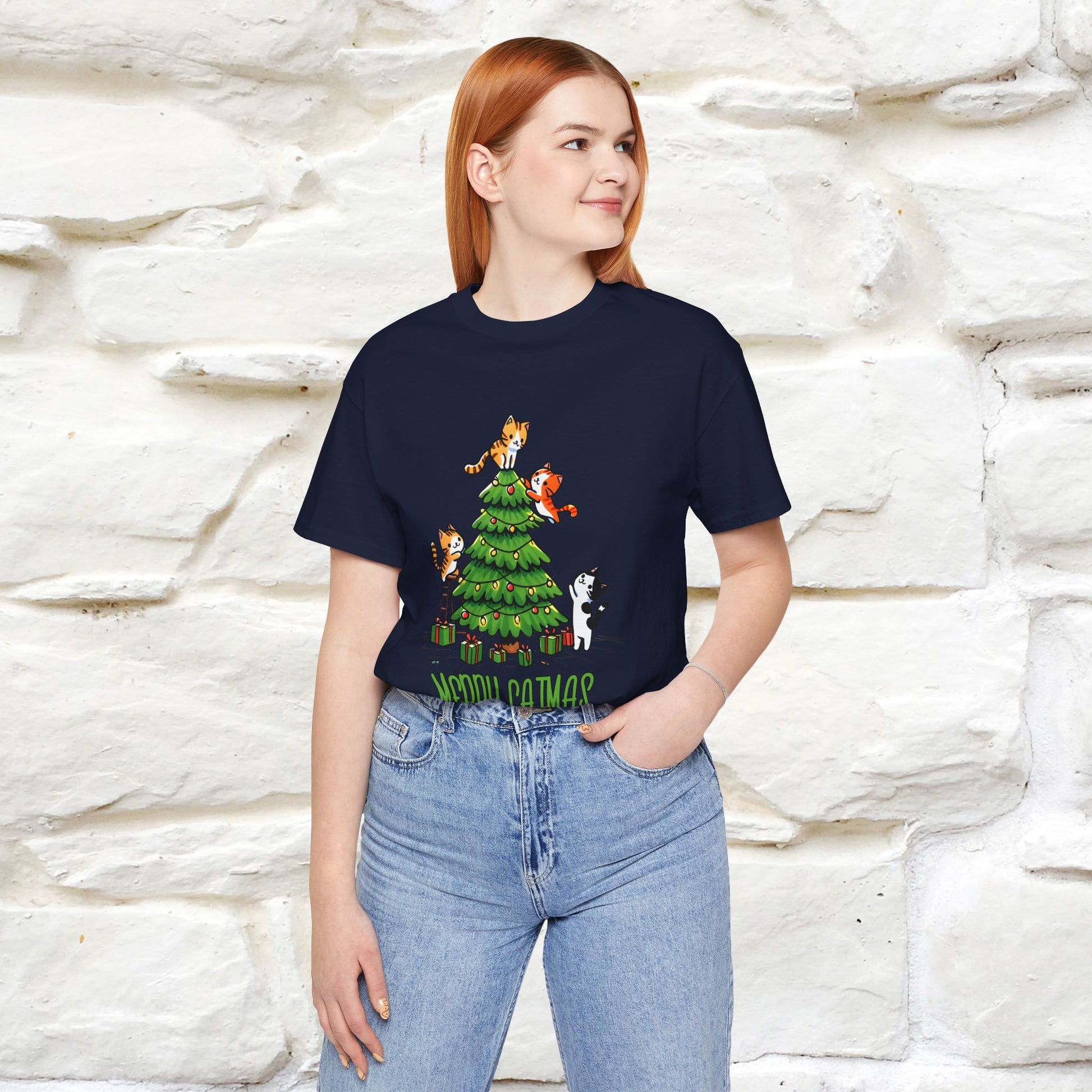 ''Merry Catmas'' | Cattitude Christmas Tee| Nunu&Miao Studio - Nunu&Miao Studio