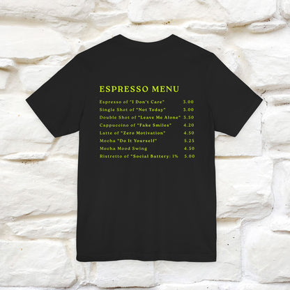 "More Espresso Less Depresso" |Cat T-Shirt | Nunu&Miao Studio - Nunu&Miao Studio