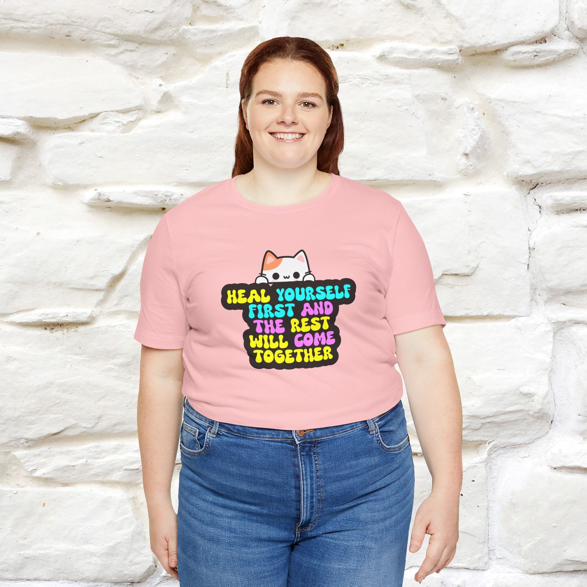 "Heal Yourself First And The Rest Will Come Together" T-shirt for Men & Women | 100% Cotton* - Nunu&Miao Studio