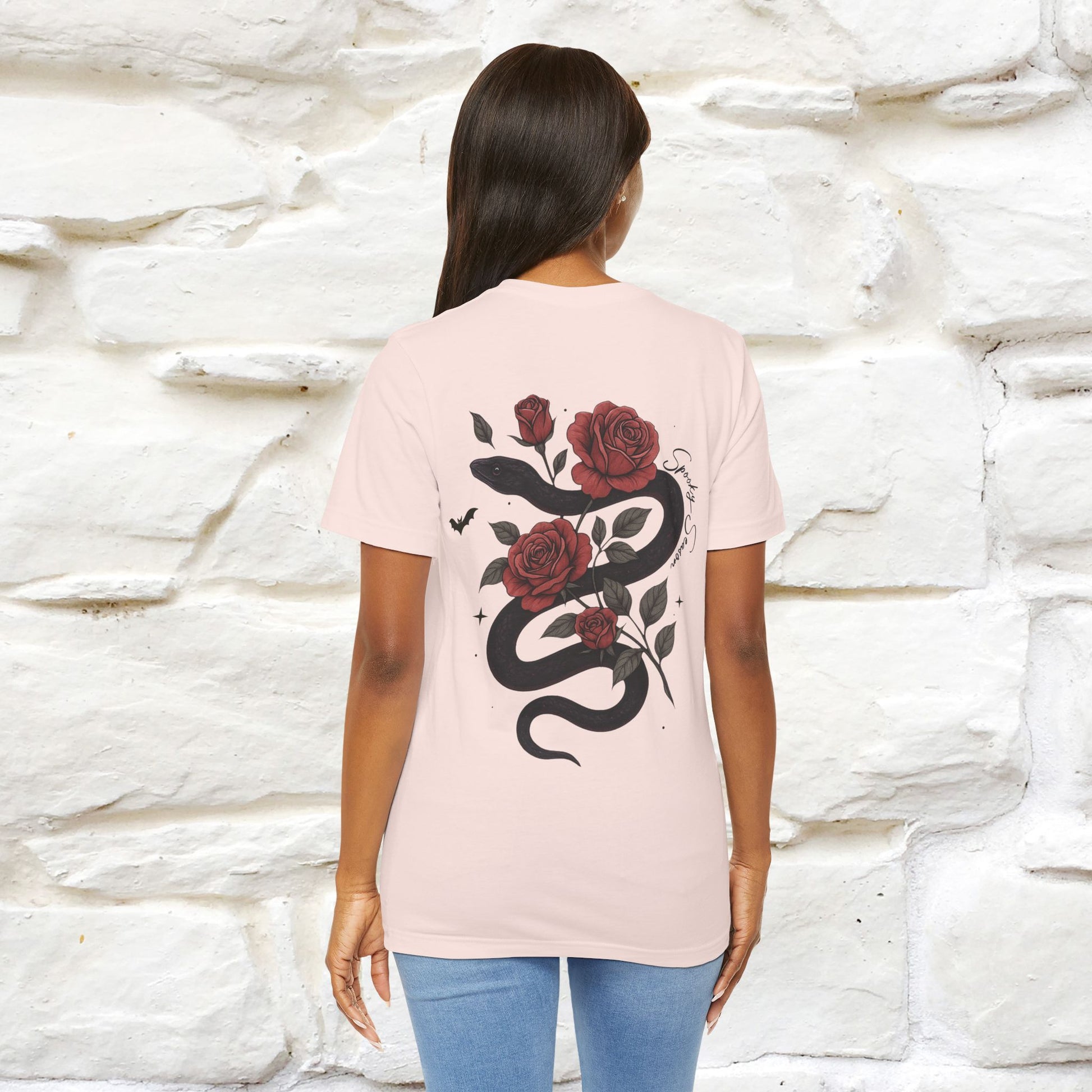 "The Rose and The Snake " Halloween T-shirt |Nunu&Miao Studio - Nunu&Miao Studio