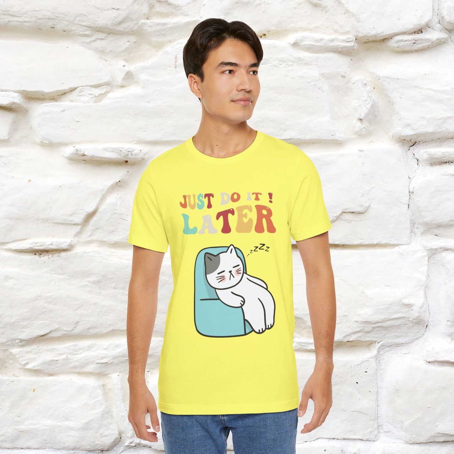 "Just Do It Later" Cat T-shirt |Nunu&Miao Studio - Nunu&Miao Studio