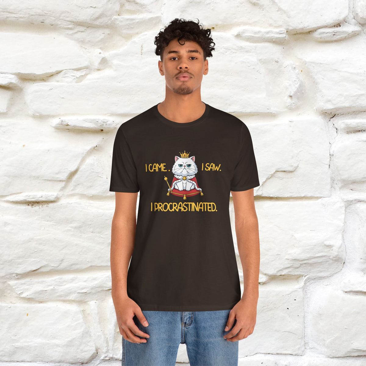 ''“I came. I saw. I procrastinated.''| Funny T-Shirt | Nunu&Miao Studio