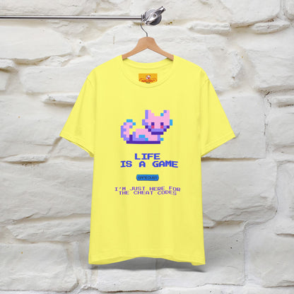 "Life Is A Game, I Am Just Here Fo The Cheat Code"  Cat T-Shirt | Nunu&Miao Studio - Nunu&Miao Studio