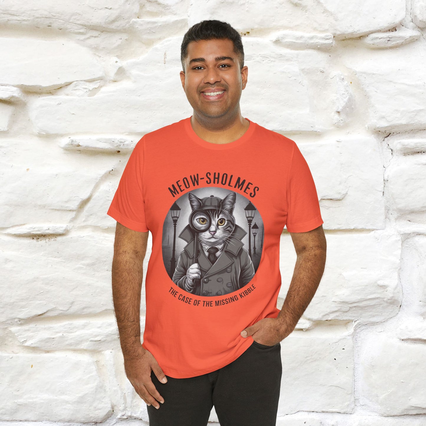 ''Meow-Sholmes: The Case of the Missing Kibble'' | Detective Cat Tee | Nunu&Miao Studio - Nunu&Miao Studio