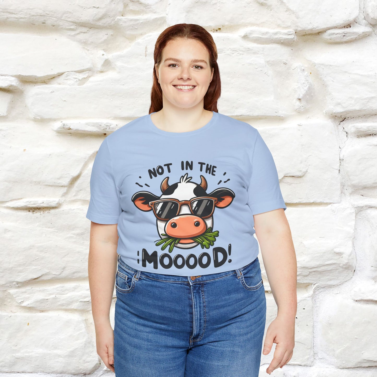 Not In The Moood – Funny Cow Pun T-Shirt | Nunu & Miao Studio - Nunu&Miao Studio