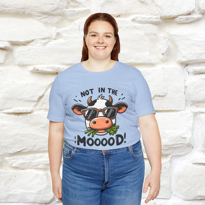 Not In The Moood – Funny Cow Pun T-Shirt | Nunu & Miao Studio - Nunu&Miao Studio