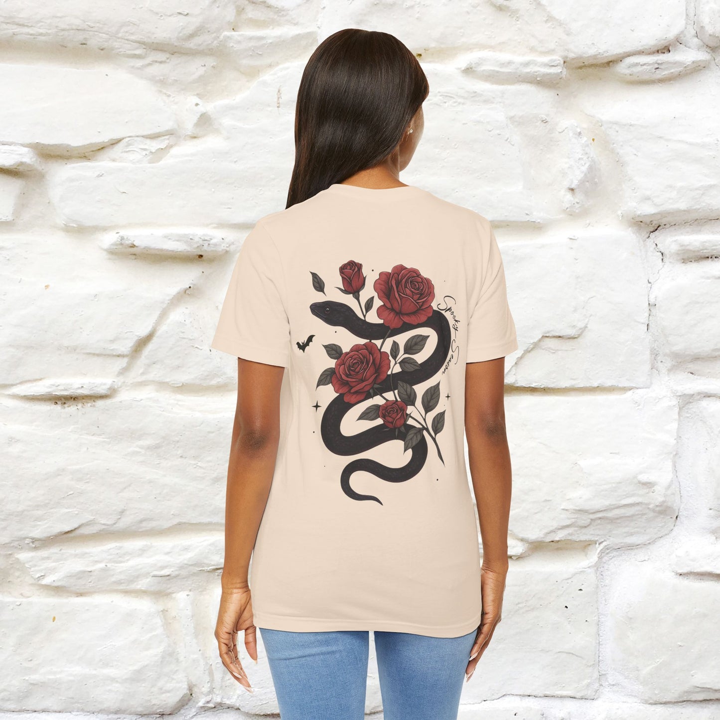 "The Rose and The Snake " Halloween T-shirt |Nunu&Miao Studio - Nunu&Miao Studio