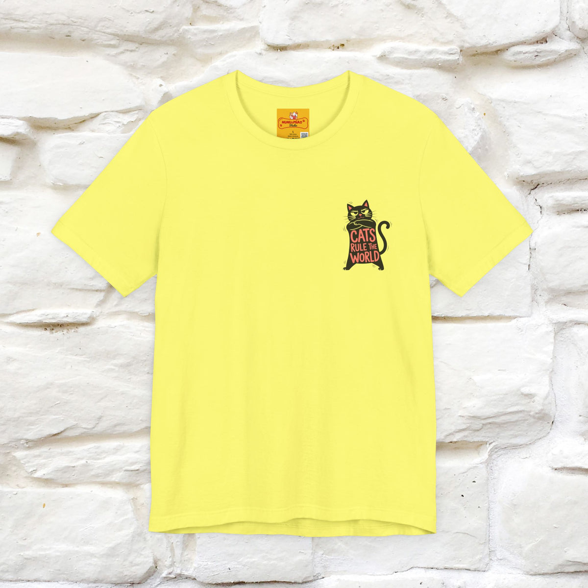 “Cats Rule The World” |Cat T-Shirt | Front & Back Design | Nunu&Miao Studio