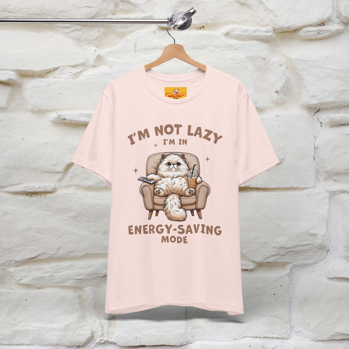 "I'm Not Lazy I'm In Energy-Saving Mode " Cat T-shirt |Nunu&Miao Studio - Nunu&Miao Studio