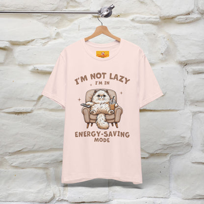 "I'm Not Lazy I'm In Energy-Saving Mode " Cat T-shirt |Nunu&Miao Studio - Nunu&Miao Studio