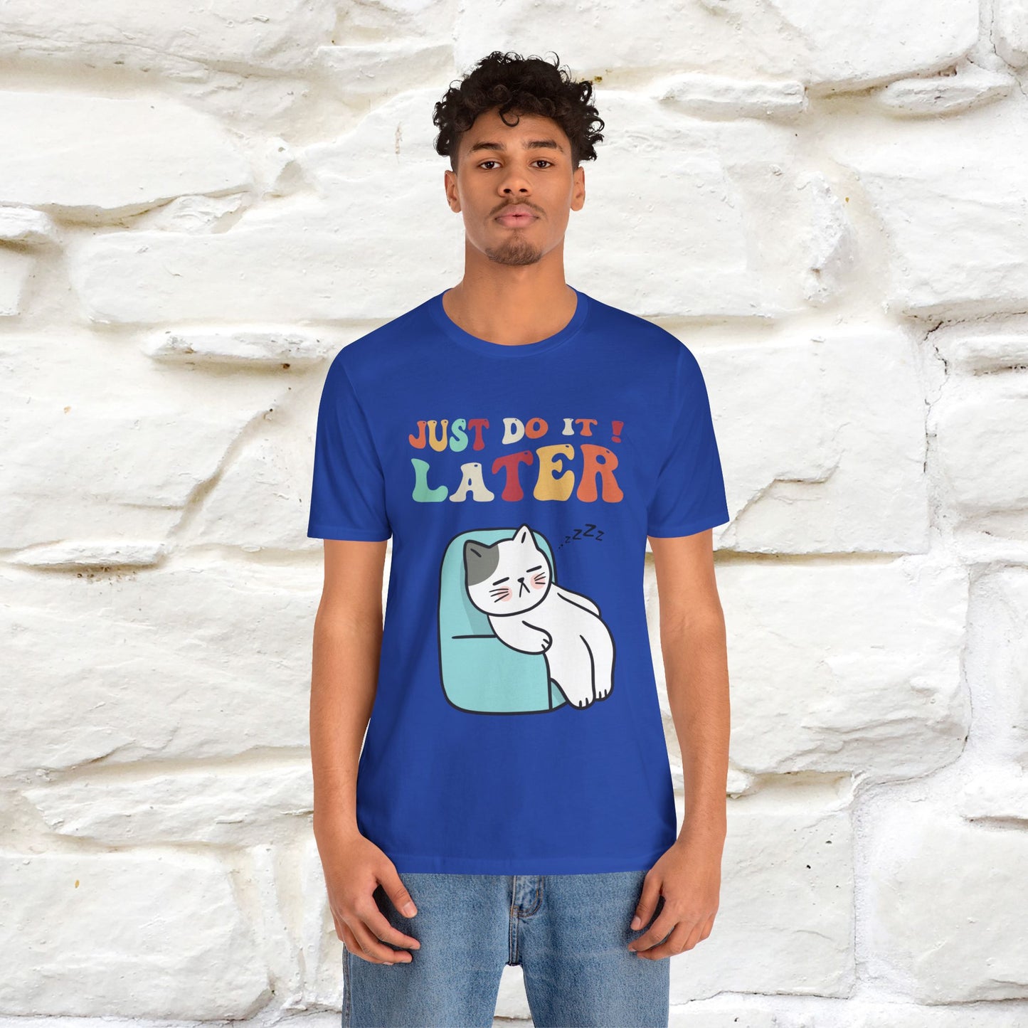 "Just Do It Later" Cat T-shirt |Nunu&Miao Studio - Nunu&Miao Studio