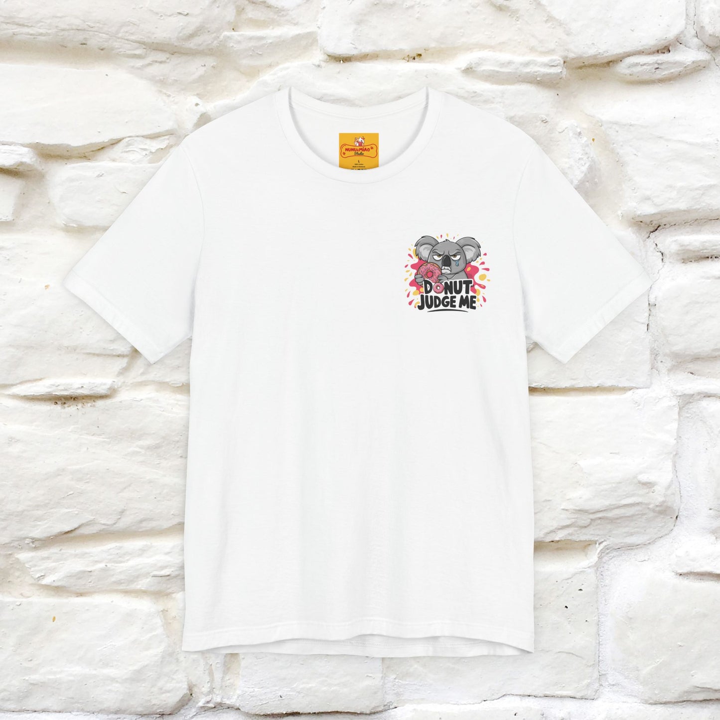 "Donut Judge Me " |Funny  T-Shirt | Front & Back Design | Nunu&Miao Studio - Nunu&Miao Studio