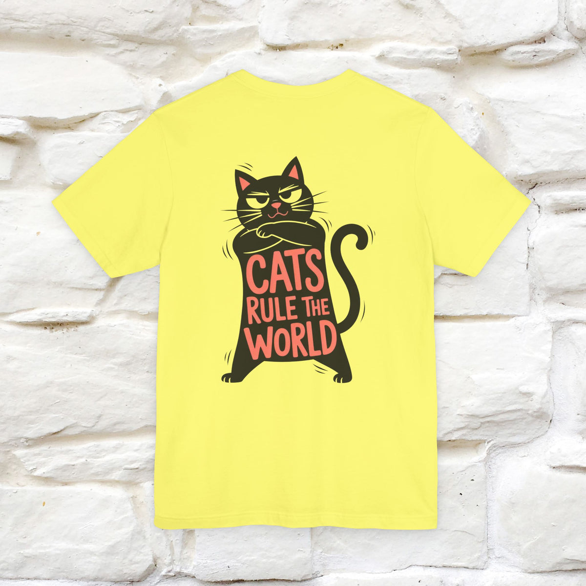 “Cats Rule The World” |Cat T-Shirt | Front & Back Design | Nunu&Miao Studio