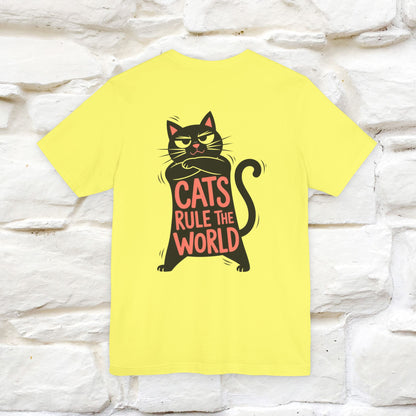 “Cats Rule The World” |Cat T-Shirt | Front & Back Design | Nunu&Miao Studio