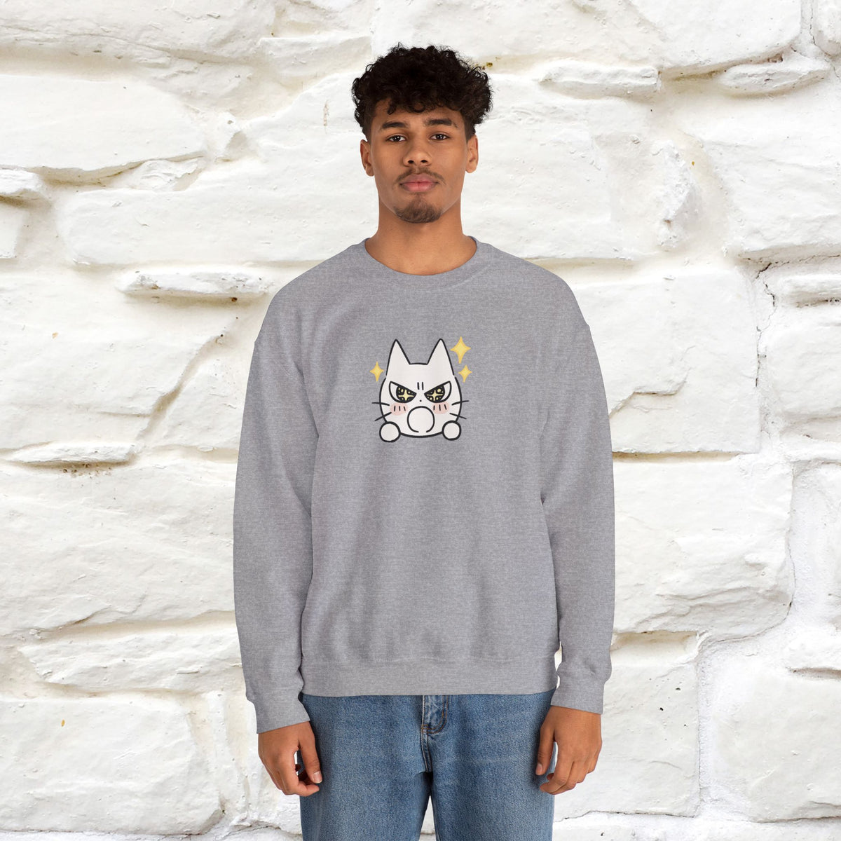 ''Don't Let Yourself Down.'' | Cute Cat Sweatshirt | Nunu&Miao Studio