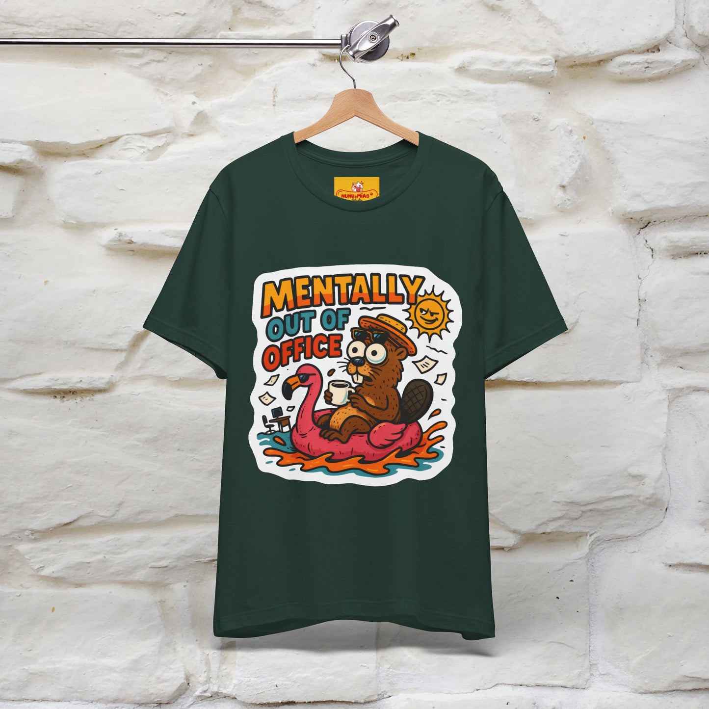 ''Mentally Out Of Office''|  Sarcastic Cat T-Shirt | Nunu&Miao Studio