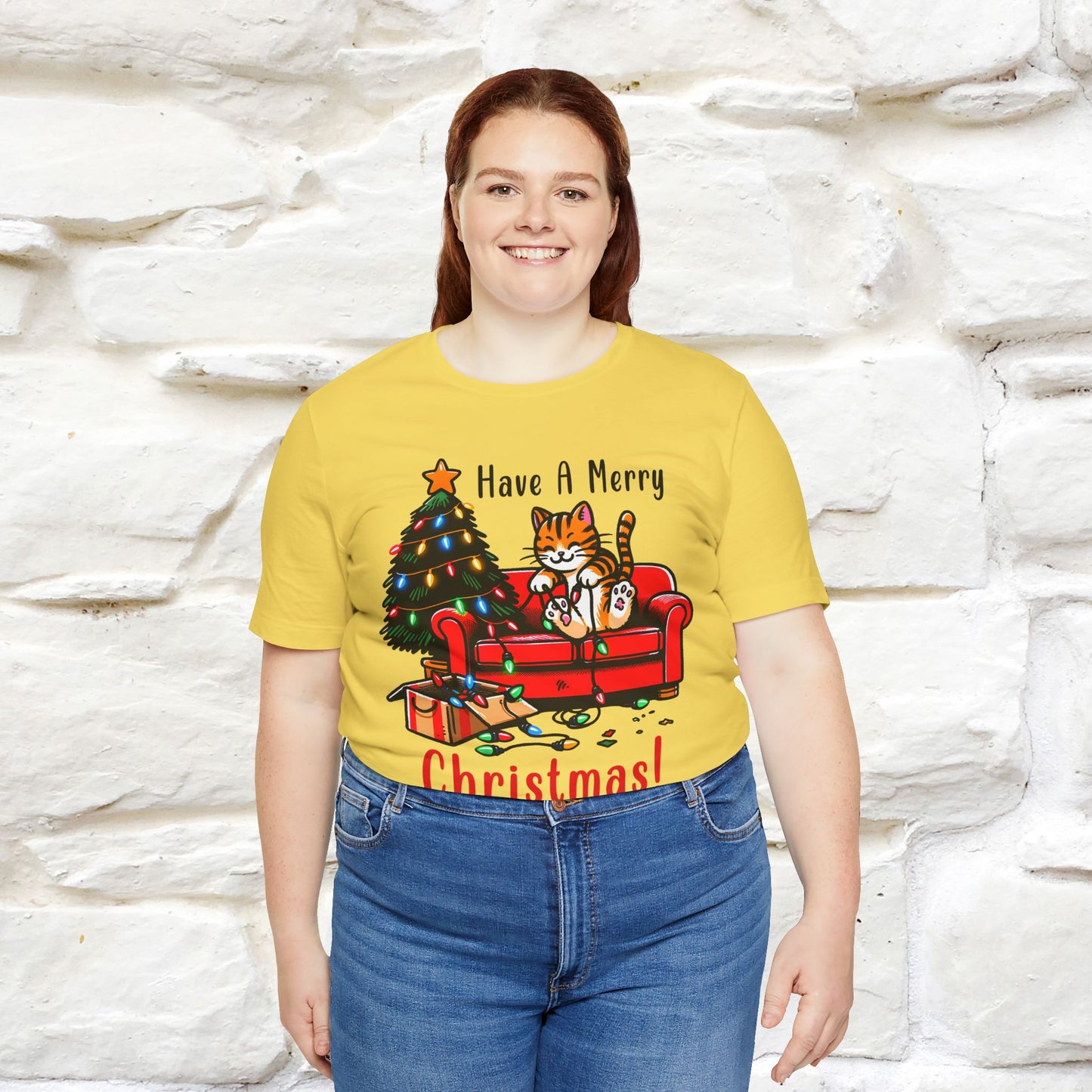 "Have A Merry..." |Funny Cat  T-Shirt | Nunu&Miao Studio