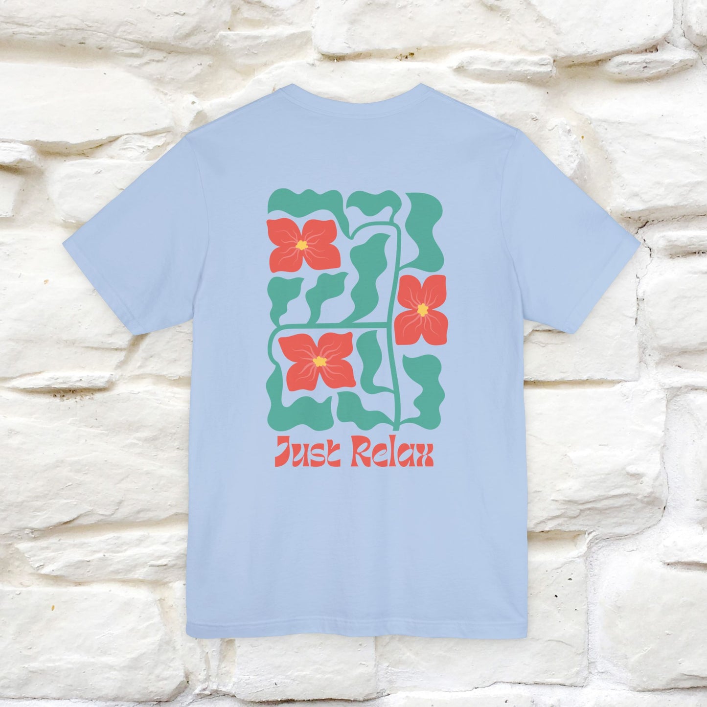 "Just Relax'' Cat T-Shirt Front and Back Design | Nunu&Miao Studio - Nunu&Miao Studio