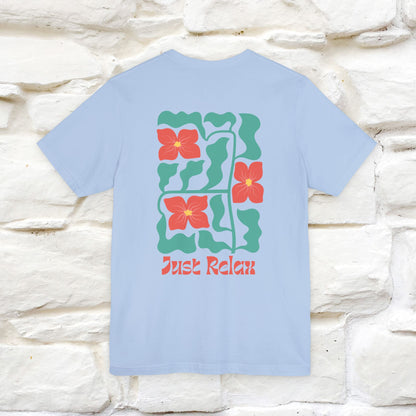 "Just Relax'' Cat T-Shirt Front and Back Design | Nunu&Miao Studio - Nunu&Miao Studio