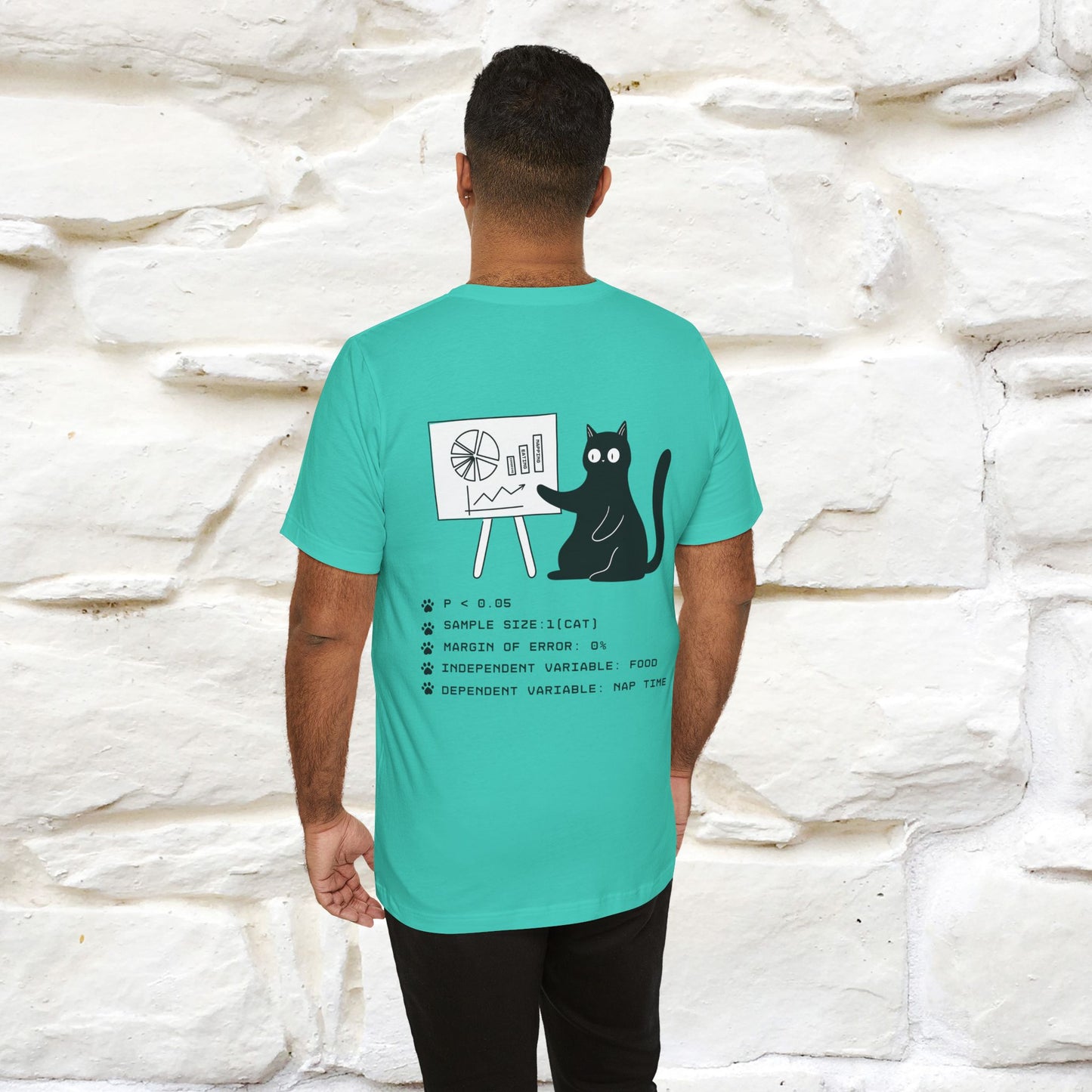 “Trust me, I’m statistically significant.”|  Cat T-Shirt | Front & Back Design | Nunu&Miao Studio