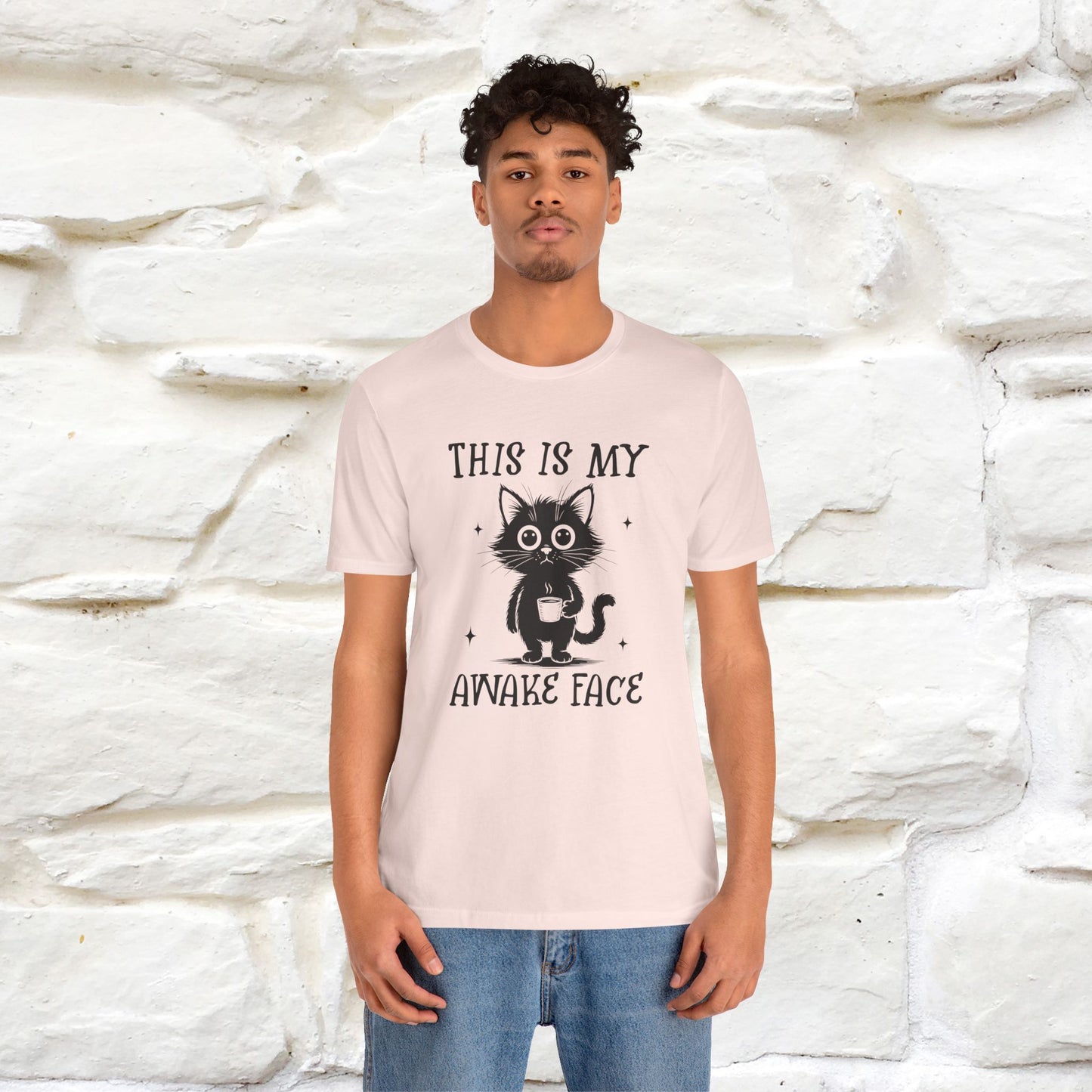 "This is My Awake Face" Cat T-Shirt | Funny Design | Nunu&Miao Studio - Nunu&Miao Studio