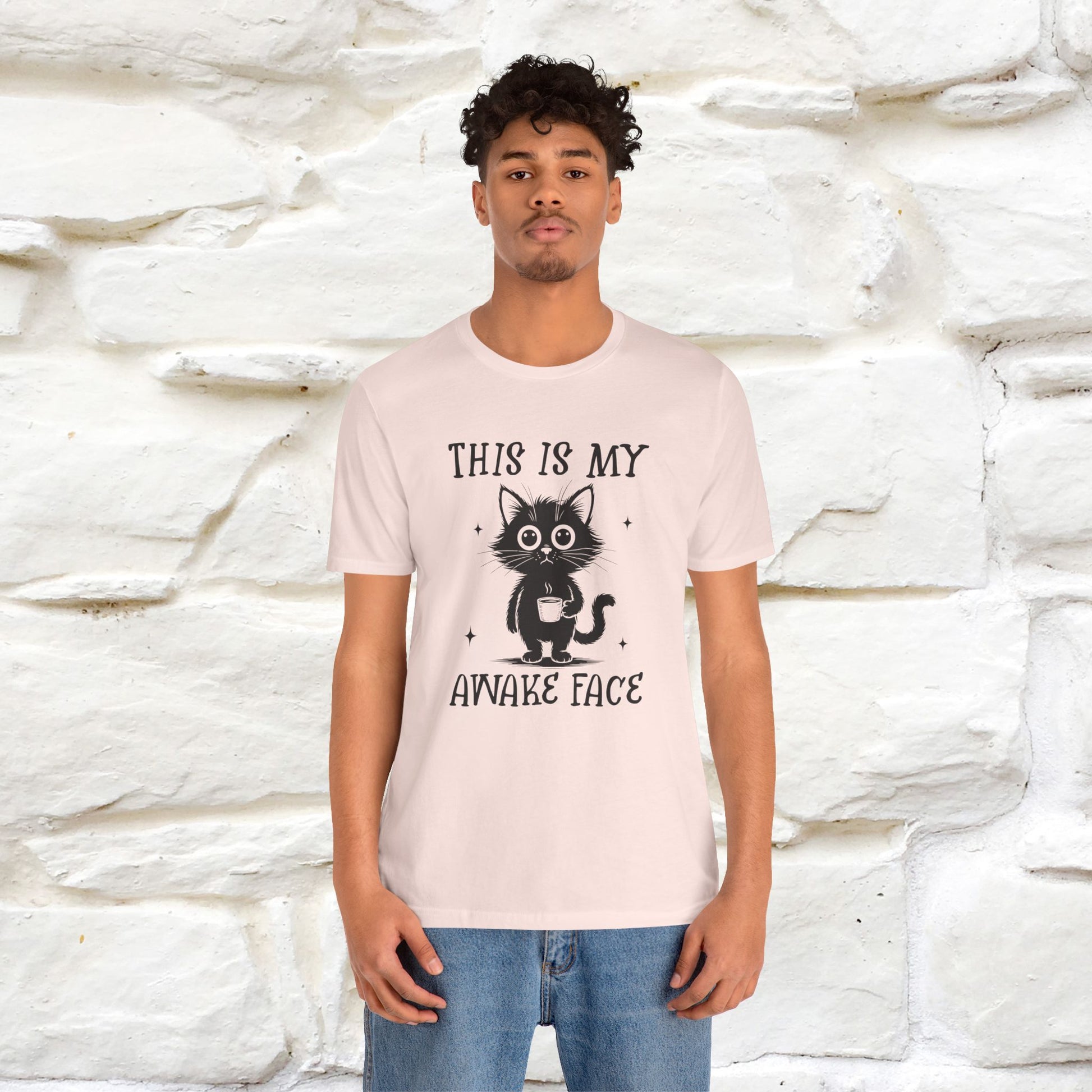 "This is My Awake Face" Cat T-Shirt | Funny Design | Nunu&Miao Studio - Nunu&Miao Studio