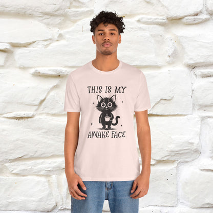 "This is My Awake Face" Cat T-Shirt | Funny Design | Nunu&Miao Studio - Nunu&Miao Studio