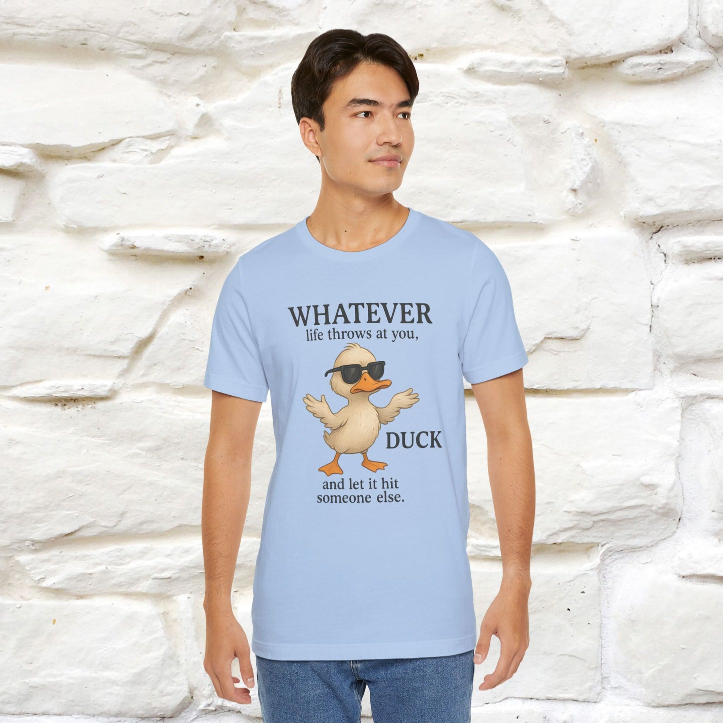 "Whatever Life Throws At You " Funny Duck T-shirt |Nunu&Miao Studio - Nunu&Miao Studio