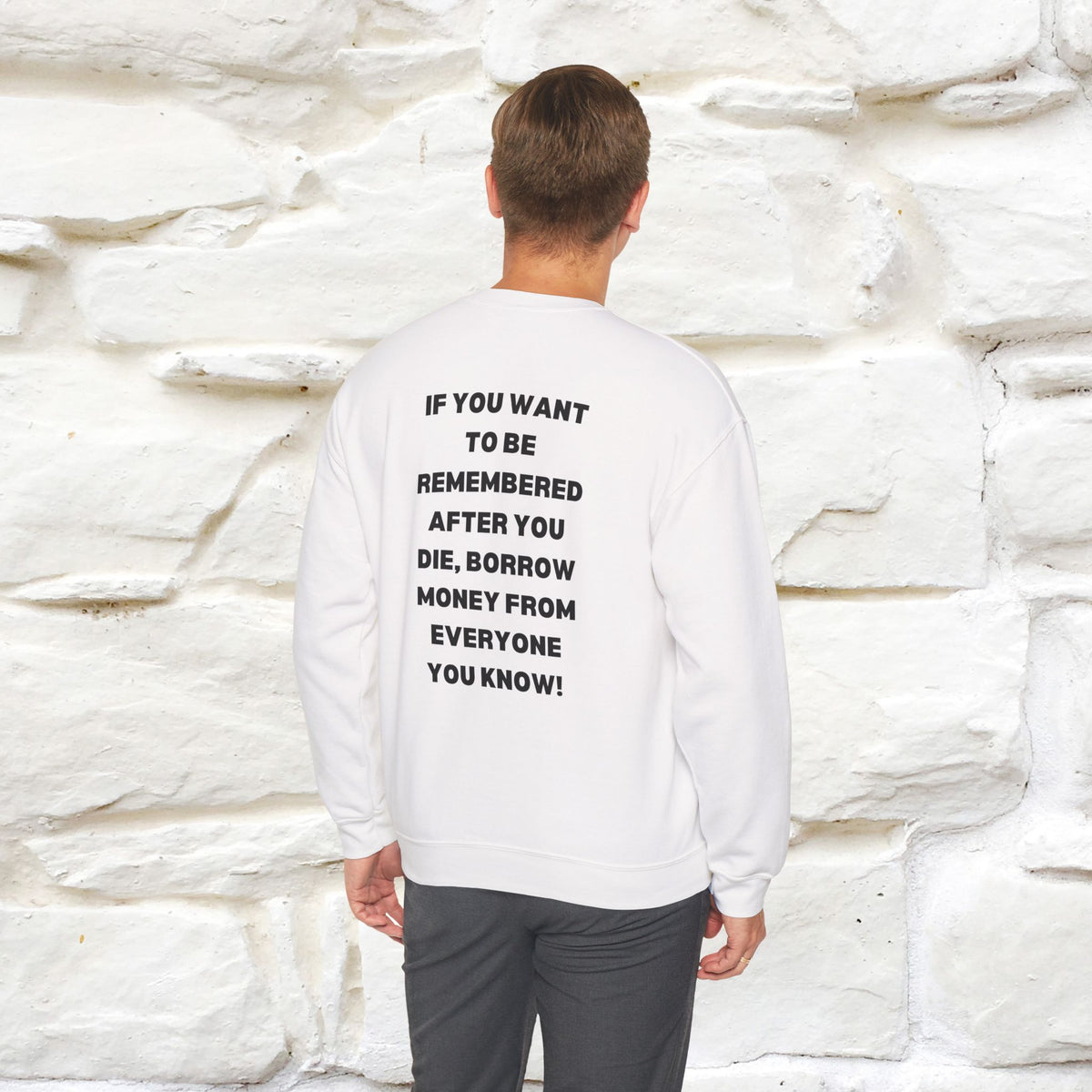 ''If You Want To Be Remembered...'' | Cute Cat Sweatshirt | Nunu&Miao Studio
