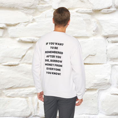 ''If You Want To Be Remembered...'' | Cute Cat Sweatshirt | Nunu&Miao Studio