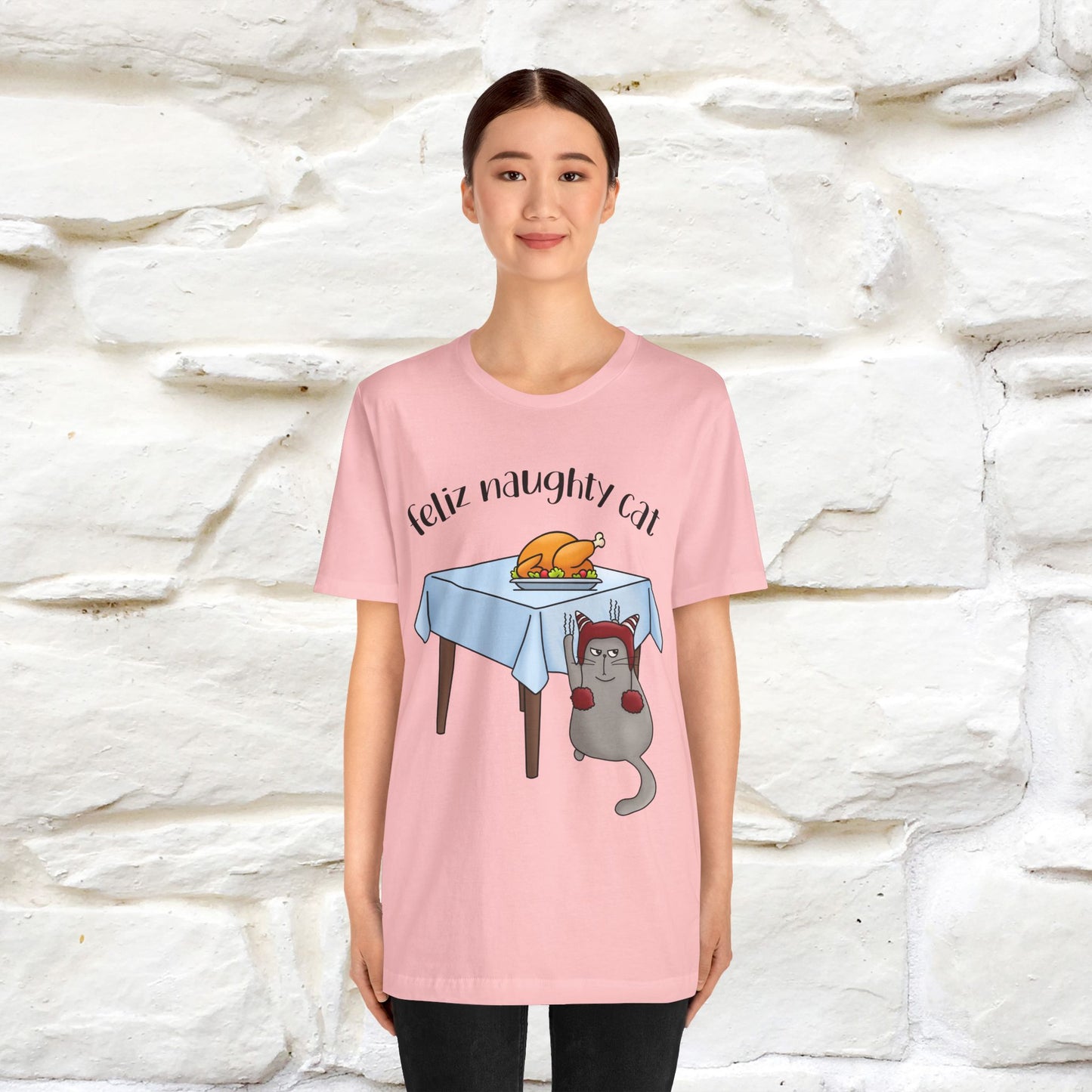 "Feliz Naughty Cat" |Funny Cat T-Shirt | Nunu&Miao Studio