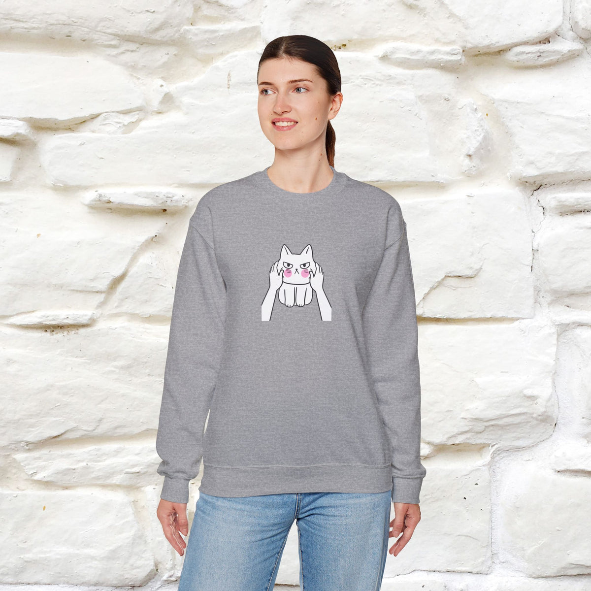 ''Leave Me Alone'' |Cat Sweatshirt | Nunu&Miao Studio