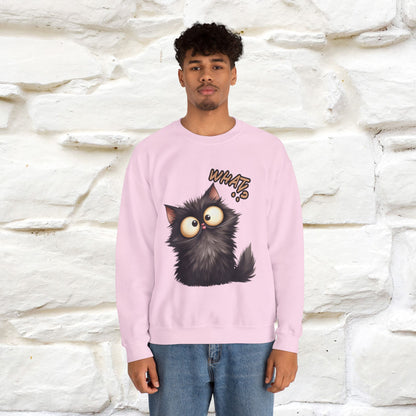 "What'' |Cat Sweatshirt | Nunu&Miao Studio