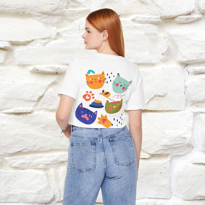 ''The Power Of Meow'' Cat T-Shirt Front and Back Design | Nunu&Miao Studio - Nunu&Miao Studio