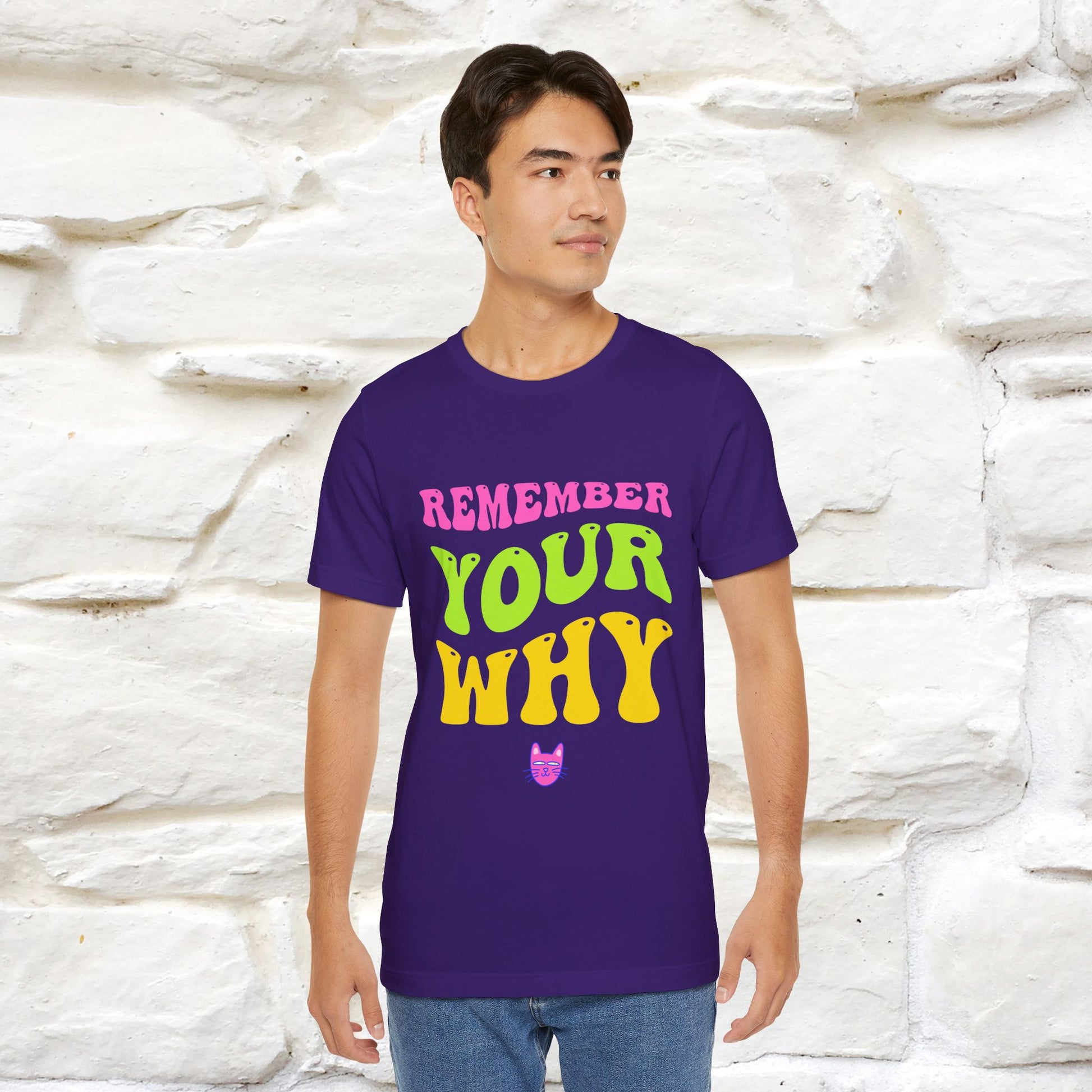"Remember Your Why" |Cat T-Shirt | Nunu&Miao Studio - Nunu&Miao Studio