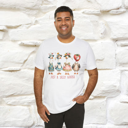 "Just A Silly Goose" Cute T-shirt |Nunu&Miao Studio - Nunu&Miao Studio