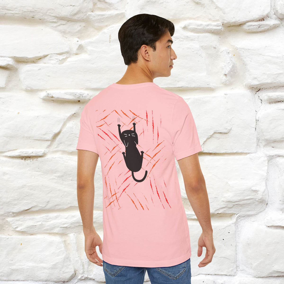 “Love Hurts"  Funny Cat T-Shirt | Front & Back Design | Nunu&Miao Studio