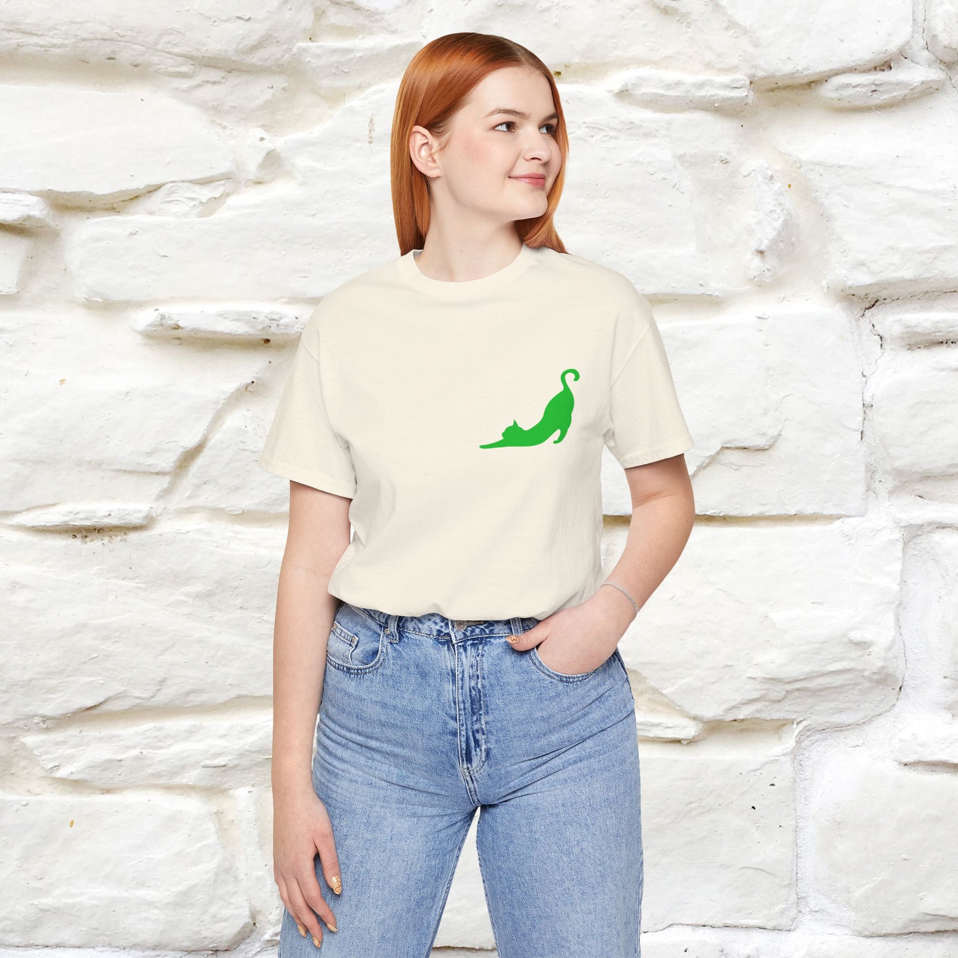 "Take a Deep Breath & Try All Over Again" Cat T-Shirt| Front & Back Design | Nunu&Miao Studio - Nunu&Miao Studio