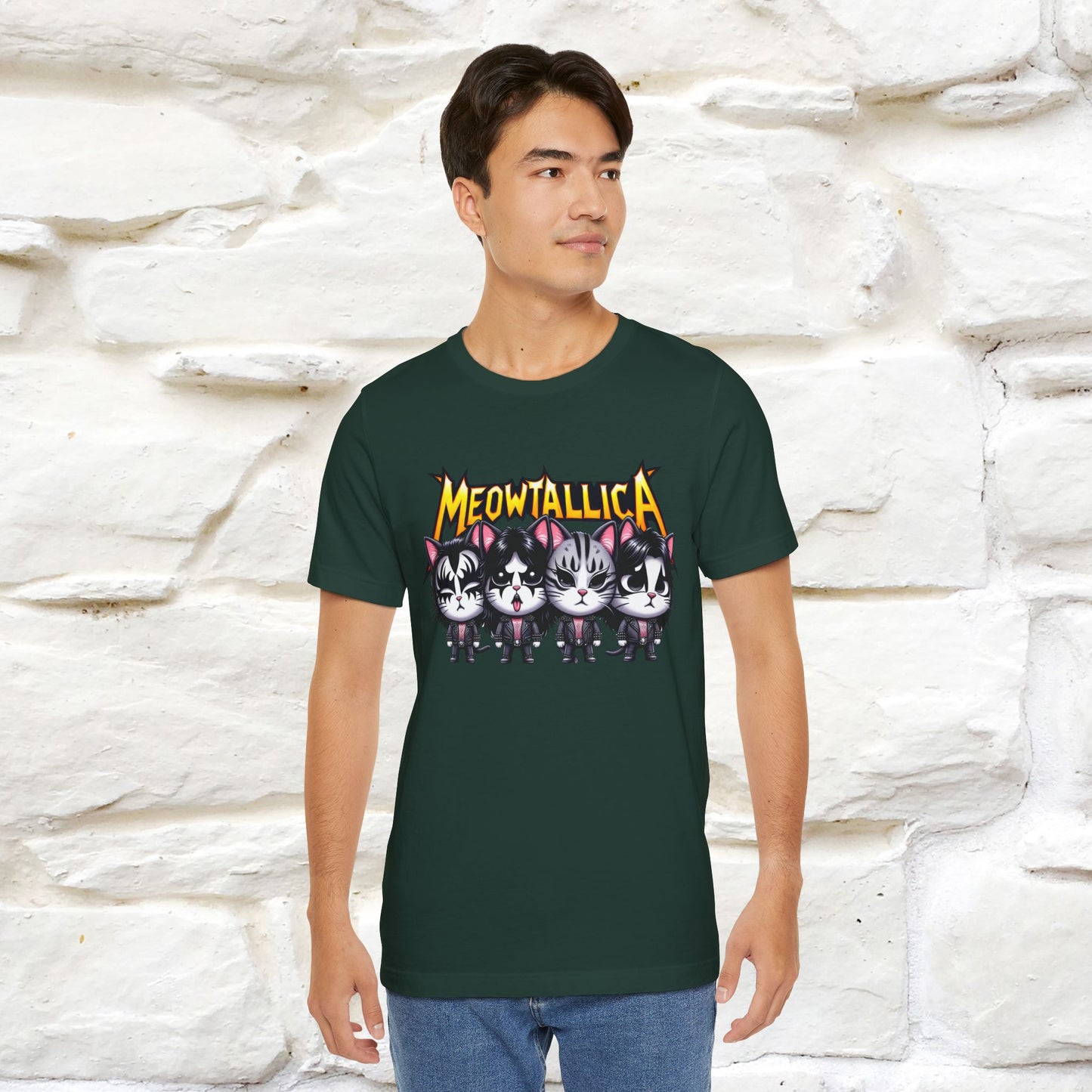 Meowtallica T-Shirt | Rock-Inspired Cat Tee| Nunu&Miao Studio - Nunu&Miao Studio
