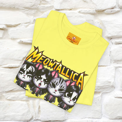 Meowtallica T-Shirt | Rock-Inspired Cat Tee| Nunu&Miao Studio - Nunu&Miao Studio