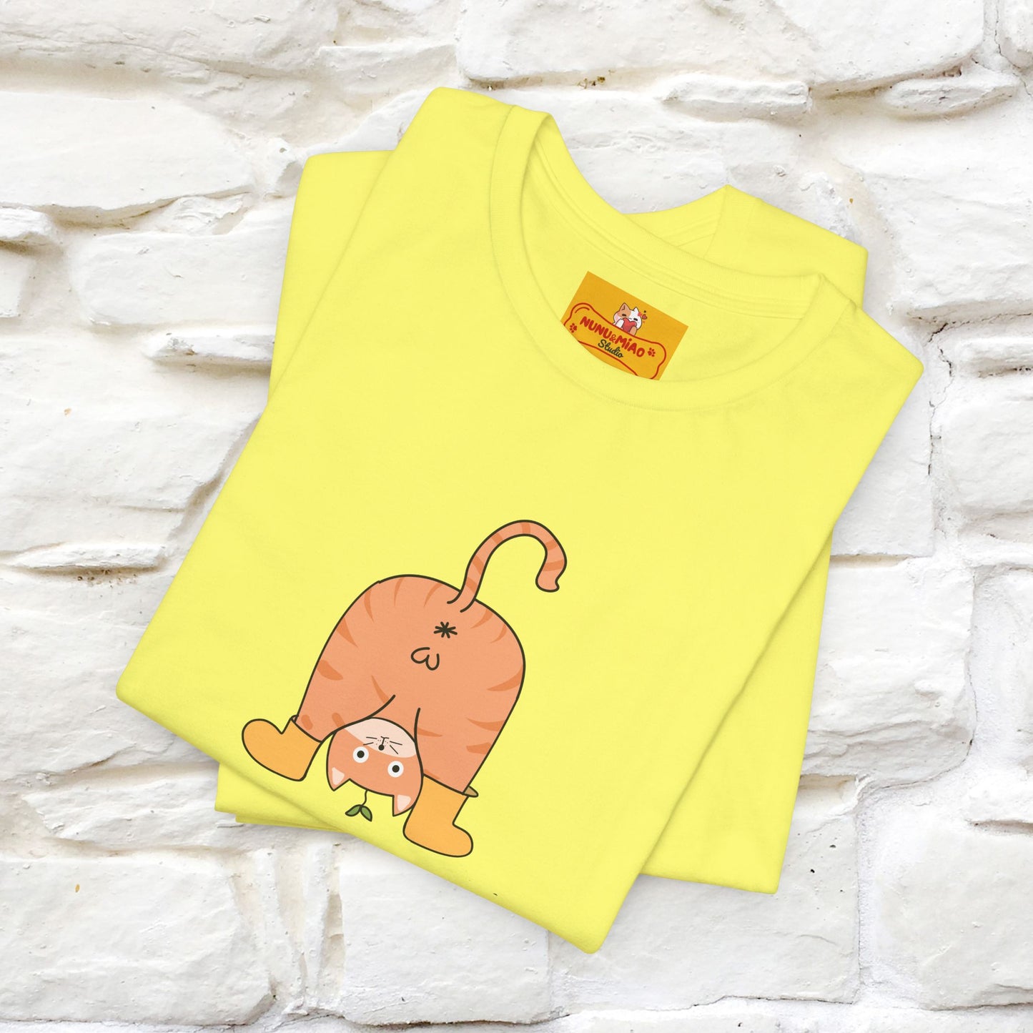 "Sometimes You Need to Look at Life from a Different Perspective" Cat T-Shirt | Front & Back Design | Nunu&Miao Studio - Nunu&Miao Studio