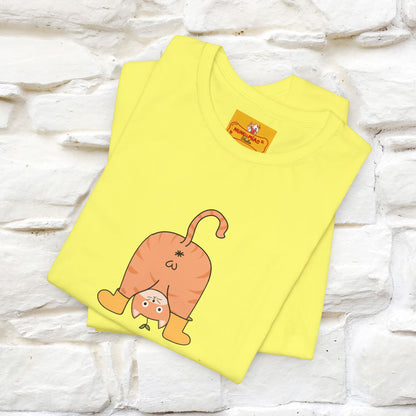 "Sometimes You Need to Look at Life from a Different Perspective" Cat T-Shirt | Front & Back Design | Nunu&Miao Studio - Nunu&Miao Studio