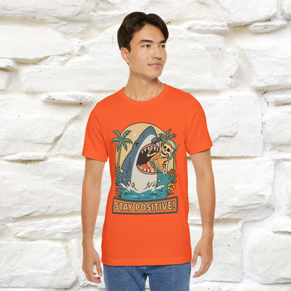 "Stay Positive" Funny T-shirt |Nunu&Miao Studio - Nunu&Miao Studio