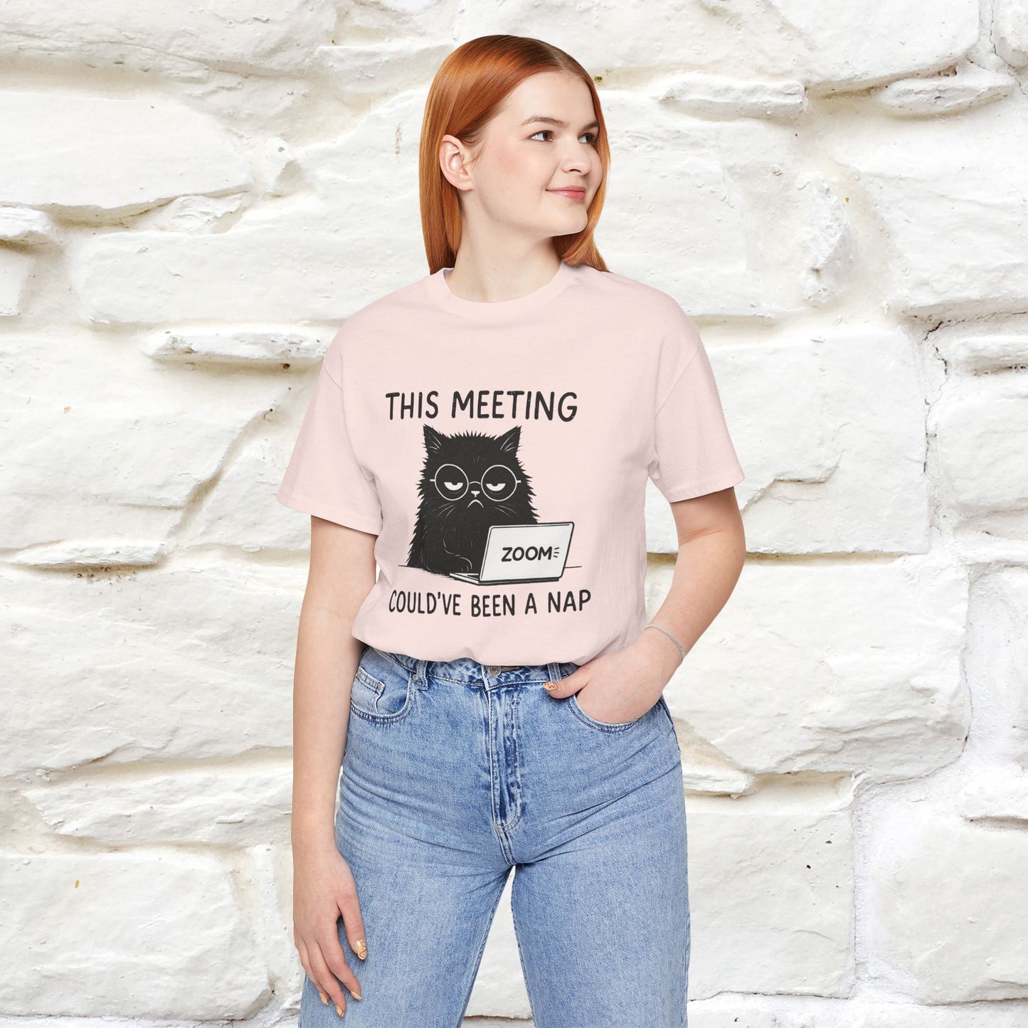"This Meeting Could've Been a Nap" | Sarcastic Cat T-Shirt | Nunu&Miao Studio - Nunu&Miao Studio