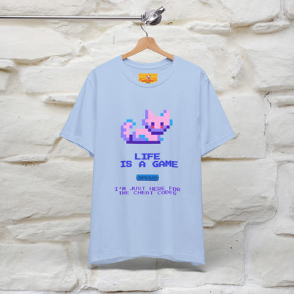 "Life Is A Game, I Am Just Here Fo The Cheat Code"  Cat T-Shirt | Nunu&Miao Studio - Nunu&Miao Studio