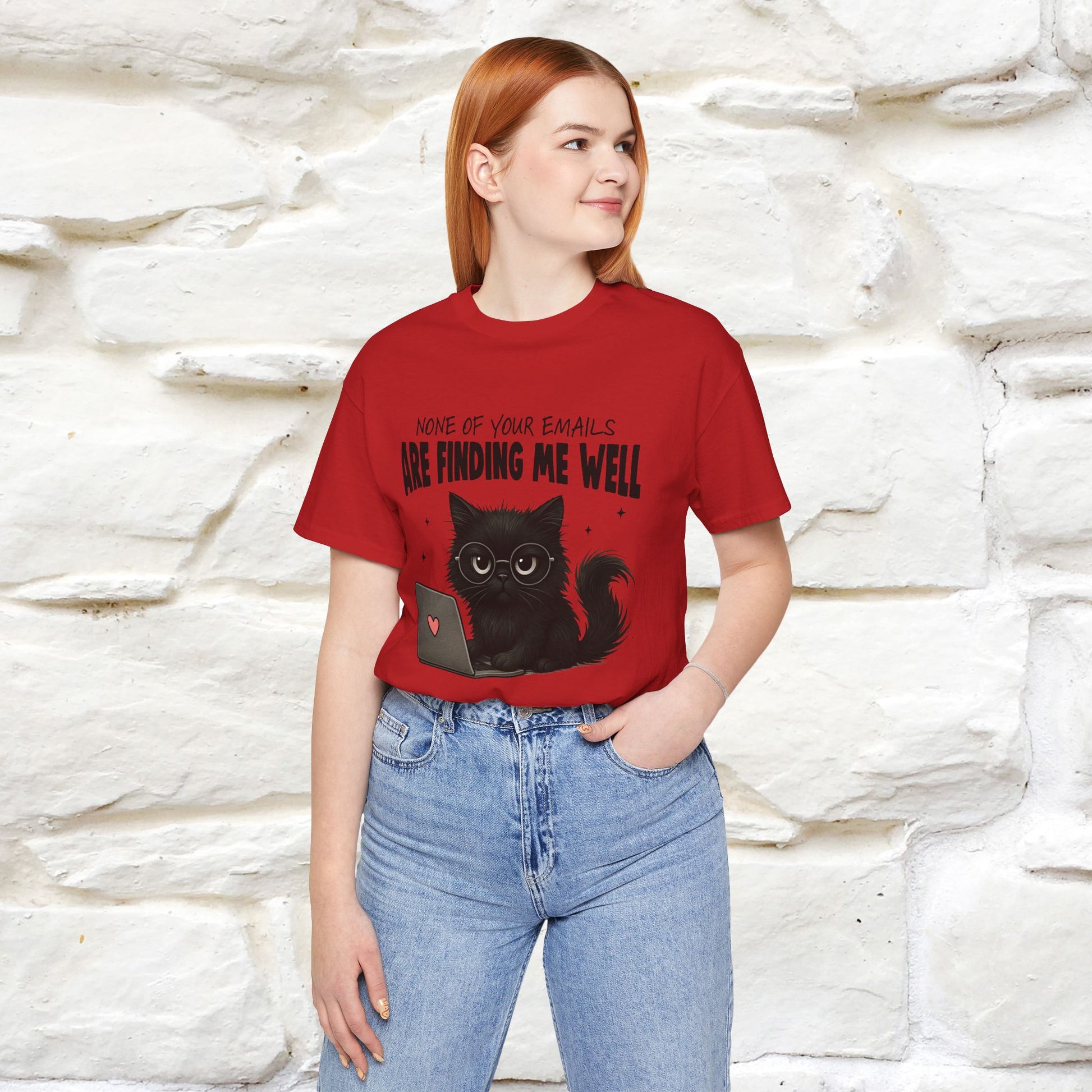 "None of your Emails Are Finding Me Well" Cat T-Shirt | Nunu&Miao Studio - Nunu&Miao Studio