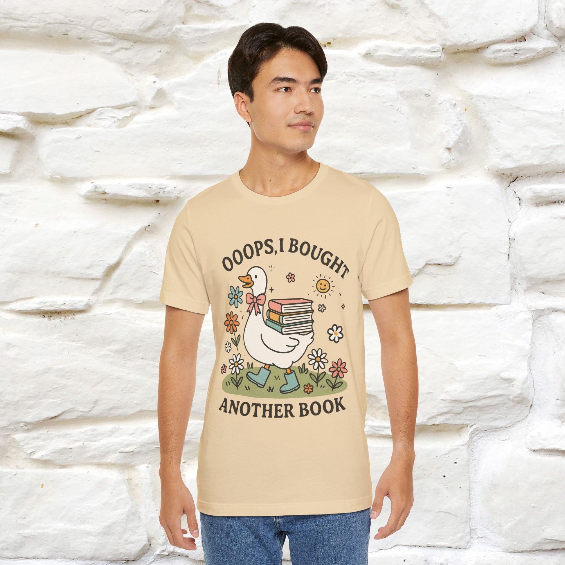 "Oooops I Bought Another Book" Funny Goose T-shirt |Nunu&Miao Studio - Nunu&Miao Studio