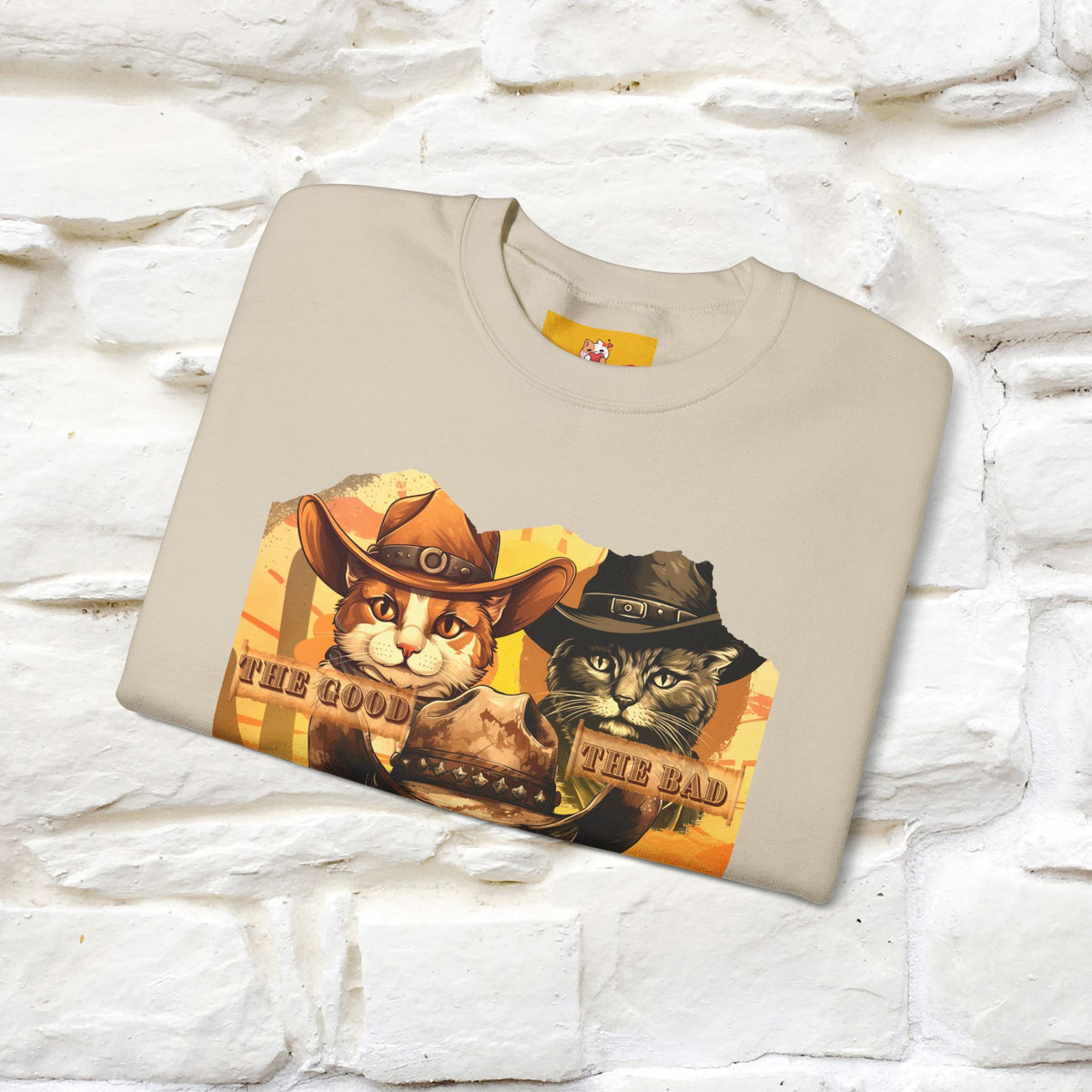 ''The Good, the Bad, and the Meow'' |Cat Sweatshirt | Nunu&Miao Studio